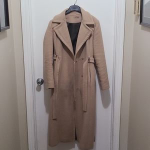 Calvin Klein, size 4, tan wool coat